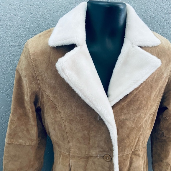 Adler Collection Vintage Shearling Lined Leather Jacket - S - Picture 6 of 15
